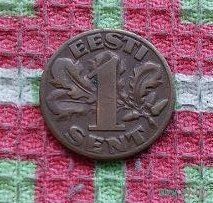 Эстония 1 цент 1929 года. Предложи свою цену или обмен!