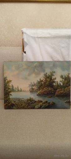 Картина  70 см . х 50 см . Бабкович И.Ф 1973