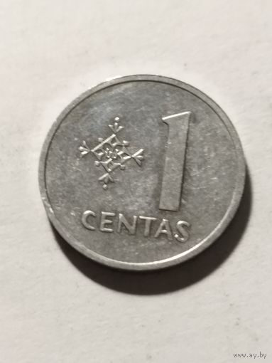 Литва 1 цент 1991