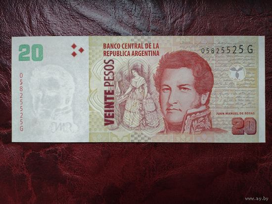 20 песо Аргентина 2003 г.