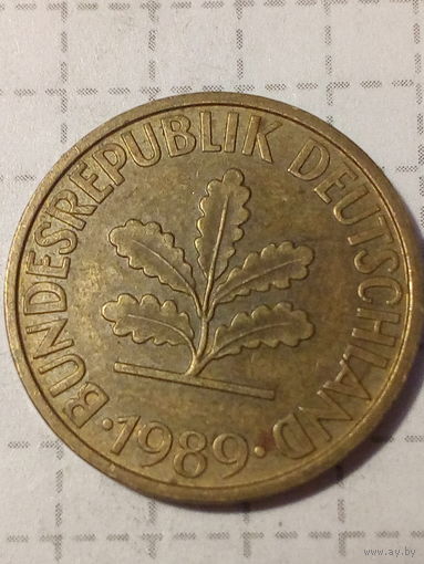10 пфеннигов ФРГ 1989 год F