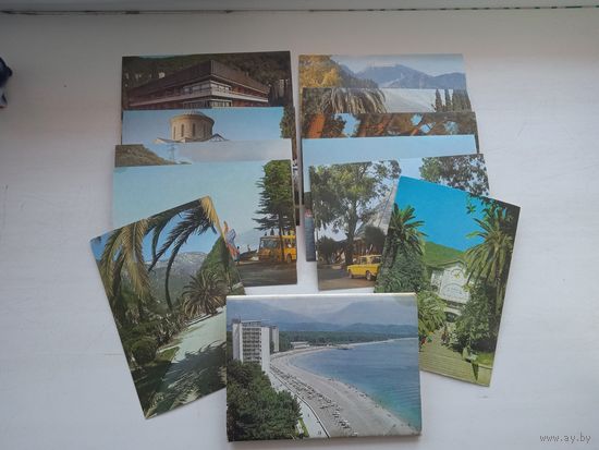 Набор открыток "Гагра - Пицунда" + две другие
