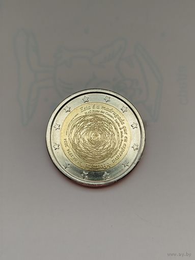 2 евро Португалии. Революция гвоздик.