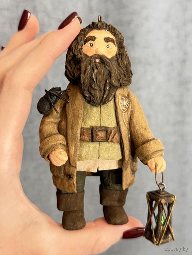 Ватная елочная игрушка Хагрид