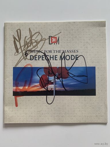 Depeche Mode - MFTM.Подписанный компакт-диск.