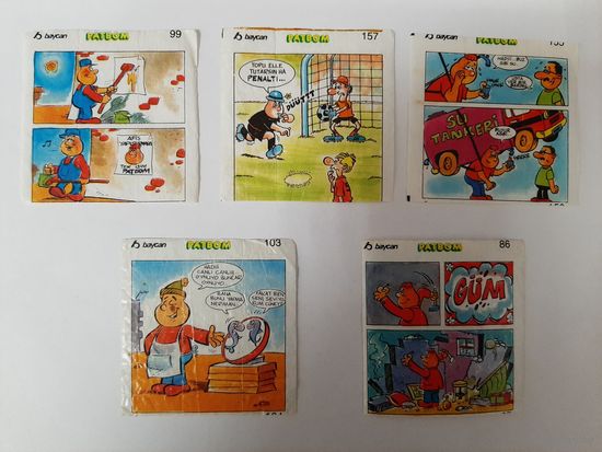 Вкладыши Patbom Патбом 5 шт. В коллекцию.