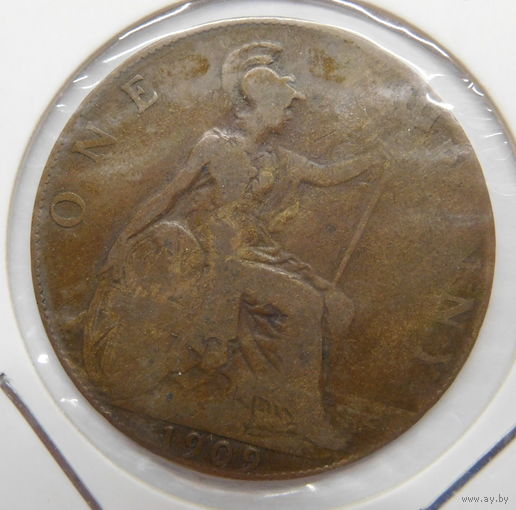 Великобритания 1 пени 1909г