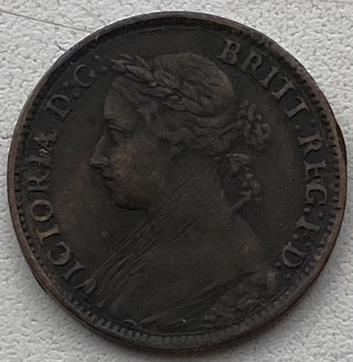 Великобритания 1 фартинг 1890 г.
