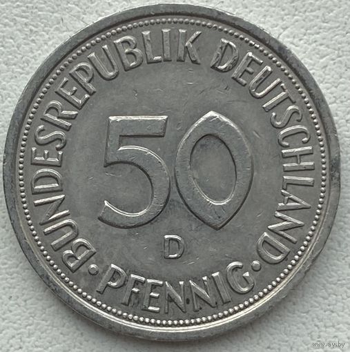 Германия 50 пфеннигов 1983 г. D