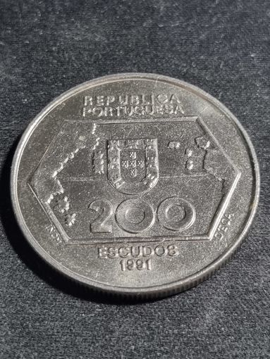 Португалия 200 эскудо 1991 Навигация на запад