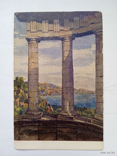 Открытка 1920-х г. Остроумов. Крым. Веранда