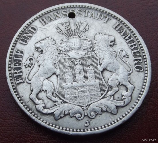 Германия. 3 марки 1908