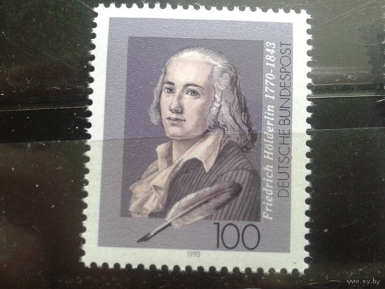 Германия 1993 поэт** Михель-1,7 евро