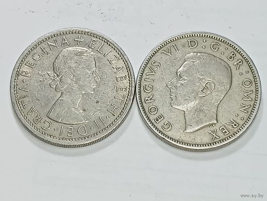Великобритания 2 шиллинга (флорин) 1948 , 1965 года .
