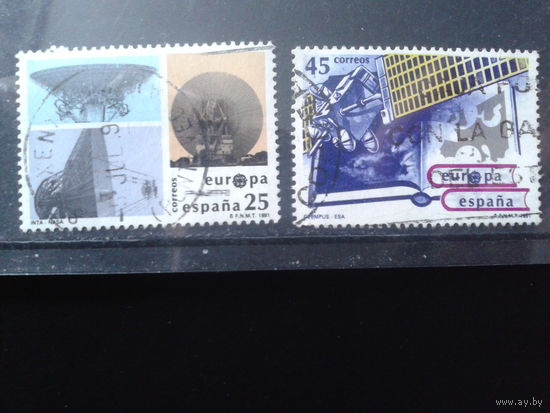 Испания 1991 Европа, космос Полная серия