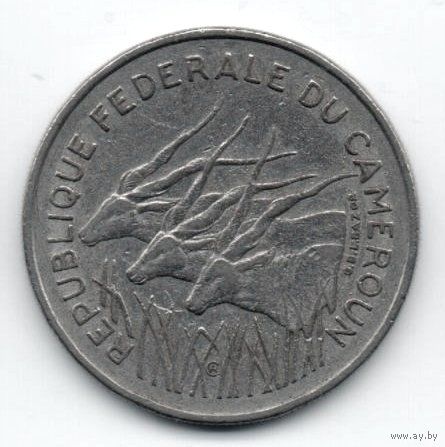 ФЕДЕРАТИВНАЯ РЕСПУБЛИКА КАМЕРУН. 100 ФРАНКОВ  1972. ФАУНА.  АНТИЛОПЫ