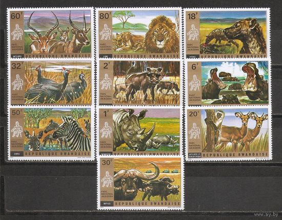 ФФ1 Руанда 1972 Фауна