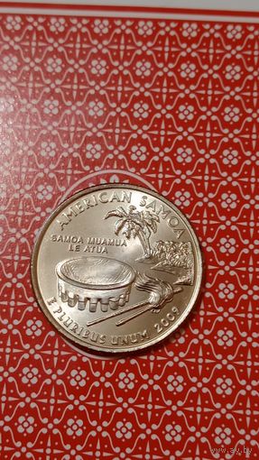 США квотер 1/4 доллара 2009 Р американское Самоа