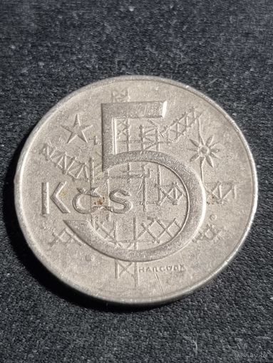 Чехословакия 5 крон 1975