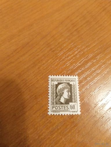 1944-45 Французская колония Алжир Французский Комитет Национального Освобождения Марианна искусство чистая клей MNH (5-9)