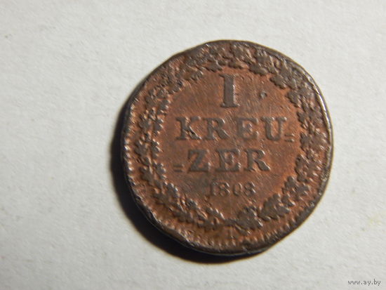 Нассау 1 крейцер 1808г