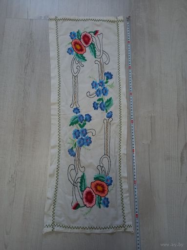 Вышивка салфетка старинная
