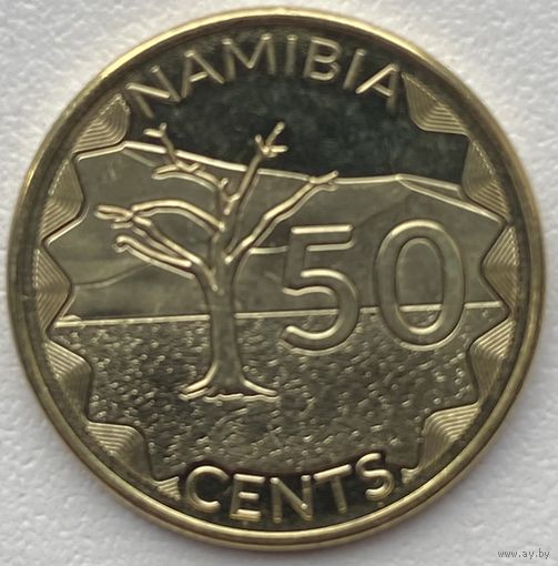 Намибия 50 центов 2025 г.