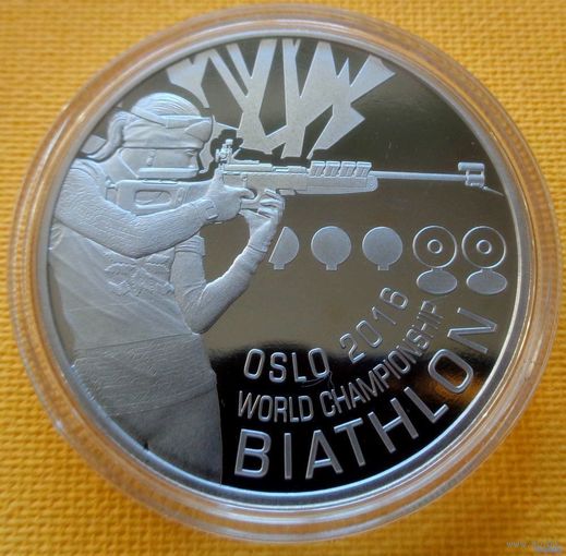 ТОРГ! 1 рубль Чемпионат мира по биатлону в Осло. 2016! РЕДКАЯ! ВОЗМОЖЕН ОБМЕН!