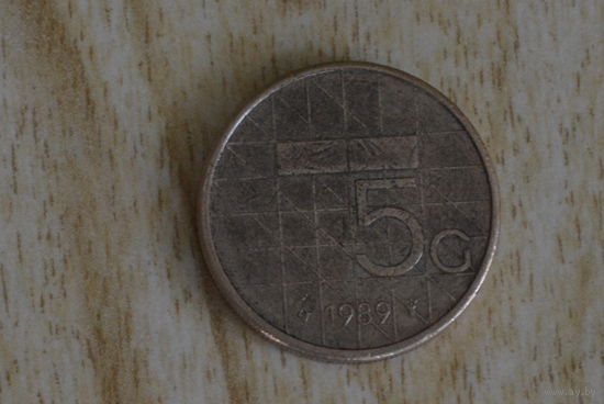 Нидерланды 5 гульденов 1989
