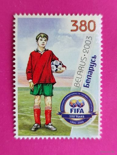 Беларусь. Футбол. ( 1 марка ) 2003 года. 4-18.