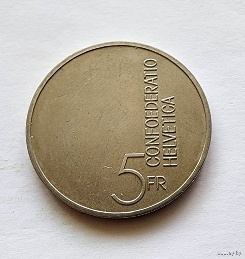 Швейцария 5 франков, 1985 Год музыки