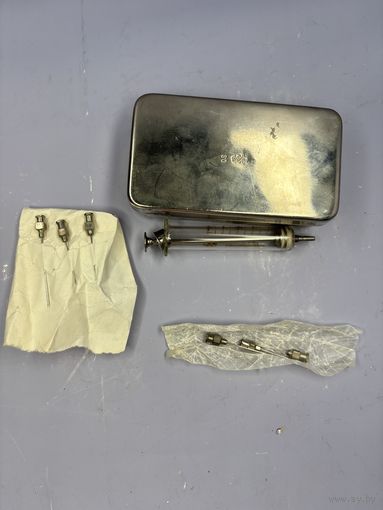 Многоразовый стеклянных шприцев  и иглы