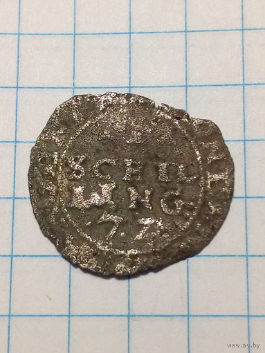 1 шиллинг Герцогство Ливония 1572 год