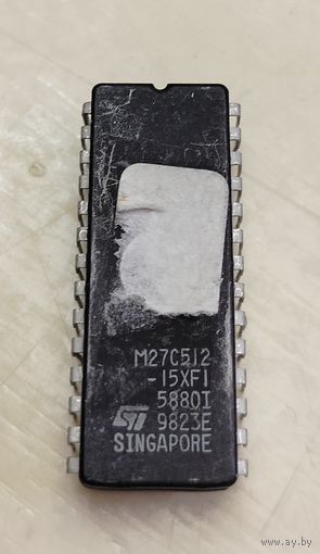 Микросхема M27C512-15XFI  UV EPROM
