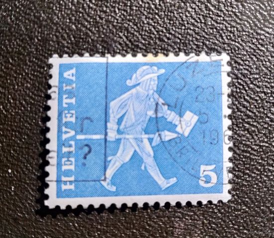 Марка Швейцария 1960 год История почты