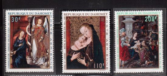 Дагомея-1969,(Мих.399-402)  **  , Искусство,Живопись,Рождество
