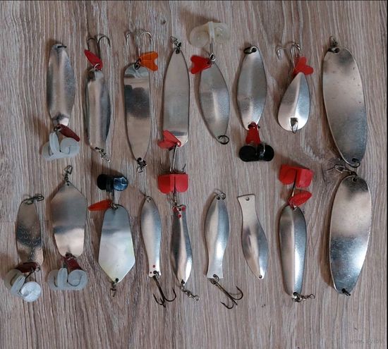 Набор блесен СССР КОЛЕБАЛКИ любые 10 штук на выбор