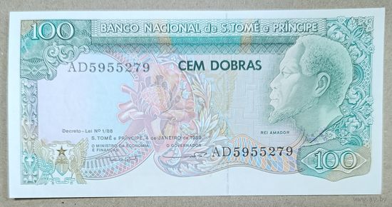 100 добра 1989 года - Сан-Томе и Принсипи - UNC