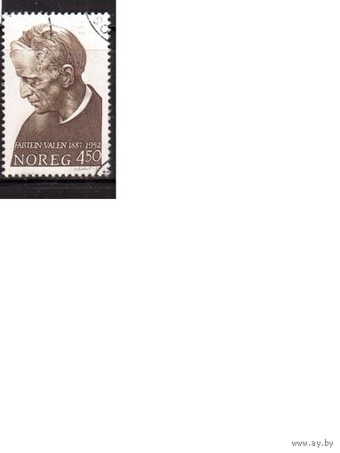 Норвегия-1987 (Мих.974) , гаш., Личности