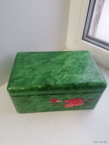 Шкатулка СССР перламутр, дерево