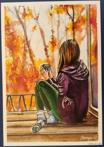 Окно в осень. Т.Иванова. Россия.