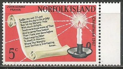 Норфолк. Рождество. 1967г. Mi#94.