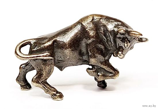 Статуэтка миниатюра Бык Латунь