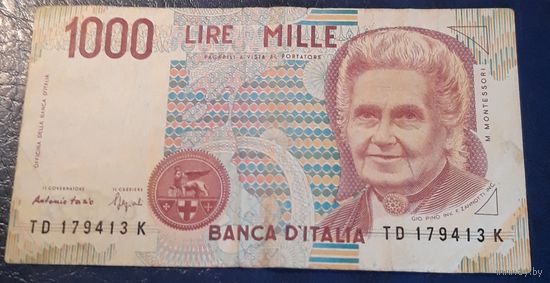 1000 лир 1990 Италия
