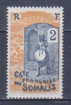 [769] Французские колонии. Французское Сомали 1915. Культура и быт.Барабанщик.2с. БЕЗ КЛЕЯ.