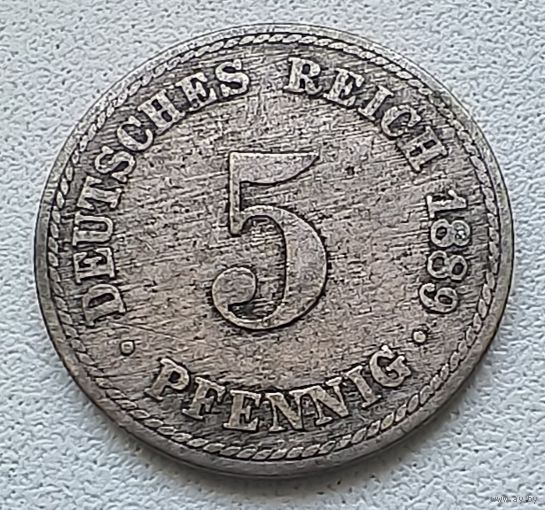 Германия 5 пфеннигов, 1889 A  2-1-55