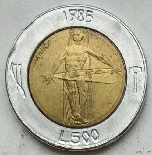 Сан-Марино 500 лир 1985 г. Борьба с наркотиками. В холдере