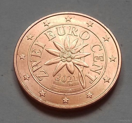 2 евроцента, Австрия 2021 г., UNC