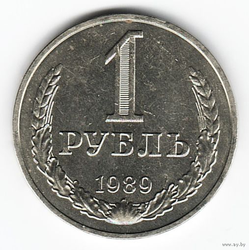 1 рубль 1989 год _состояние аUNC/UNC