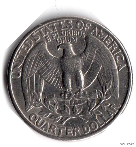 США. 1/4 доллара (1 квотер, 25 центов). 1993 P